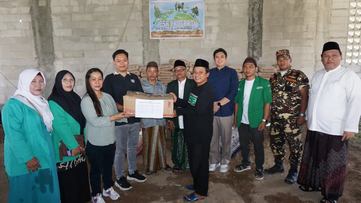 PT Long Rich Indonesia Salurkan Bantuan CSR untuk Pembangunan NU Centre Pabedilan