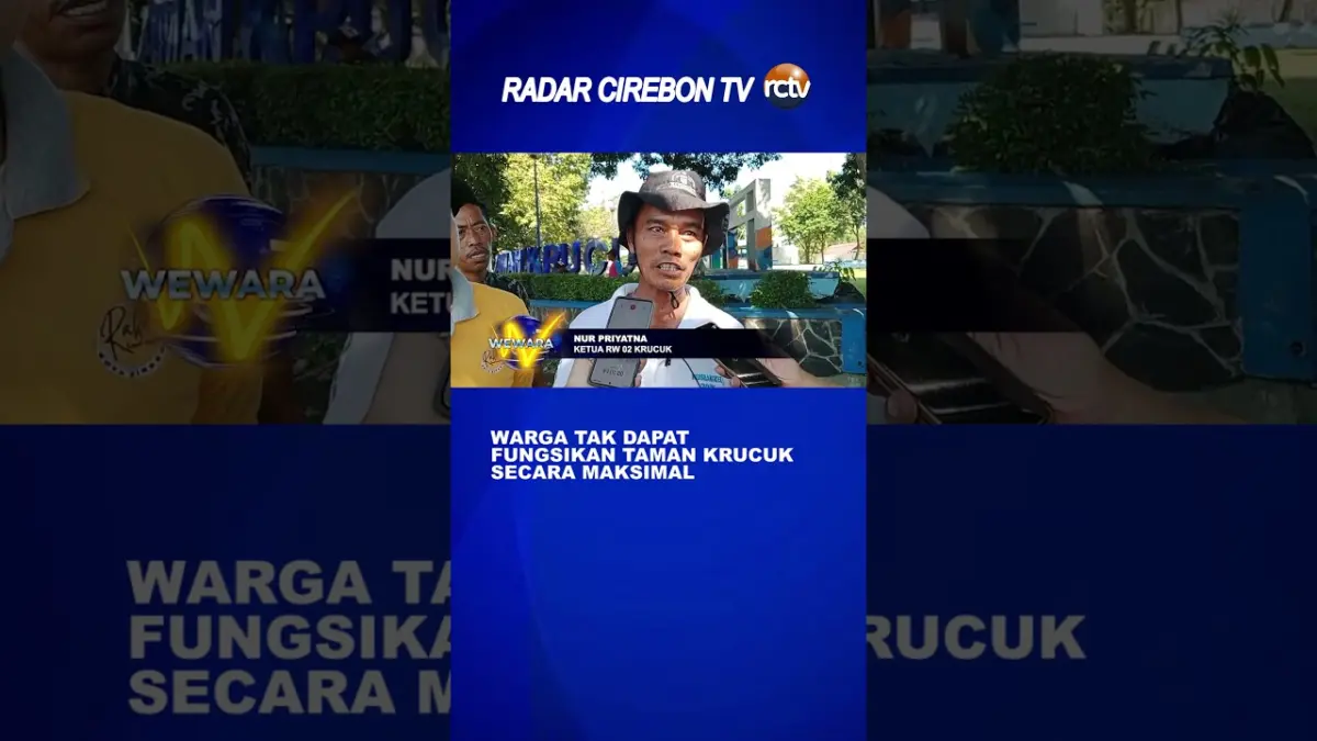 Warga Tak Dapat Fungsikan Taman Krucuk Secara Maksimal