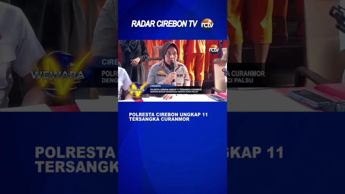 Polres Cirebon Ungkap 11 Tersangka Curanmor
