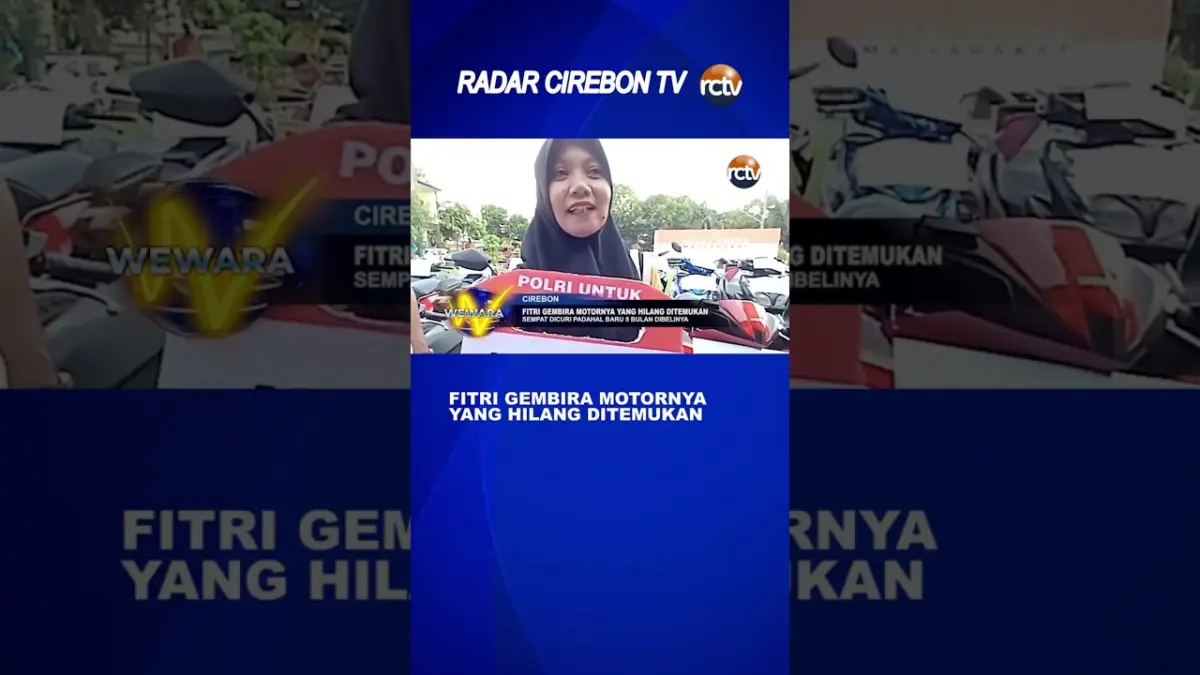 Fitri Gembira Motornya Yang Hilang Ditemukan