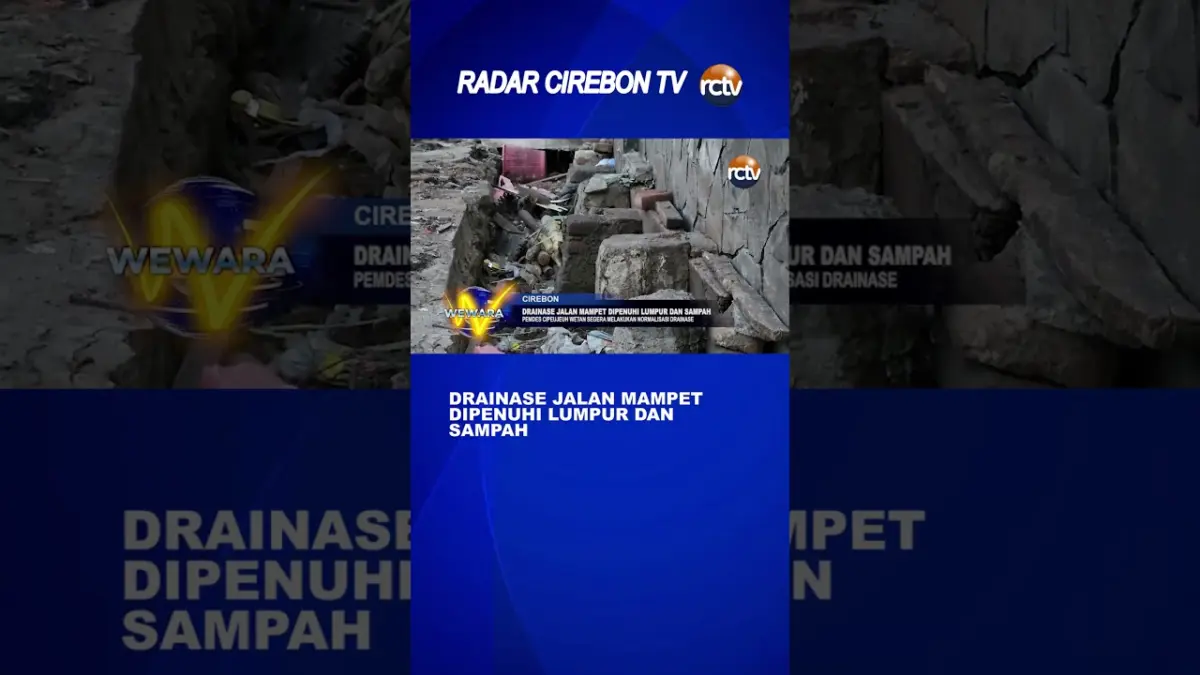Drainase Jalan Mampet Dipenuhi Lumpur Dan Sampah