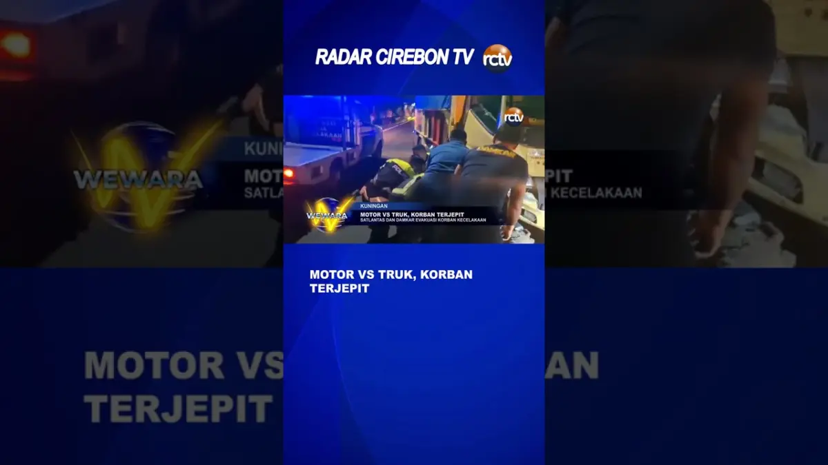 Motor Vs Truk, Korban Terjepit