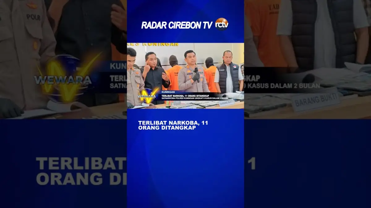Terlibat Narkoba, 11 Orang Ditangkap