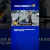 Sepeda Motor Terbakar Di Lampu Merah