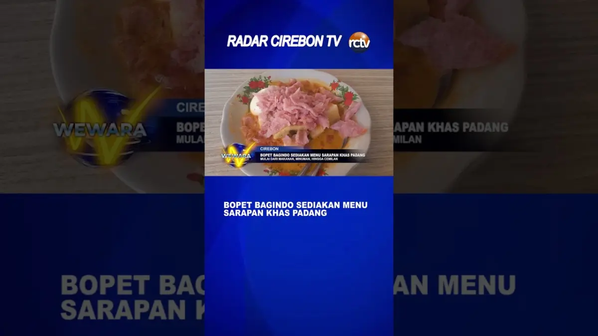 Bopet Bagindo Sediakan Menu Sarapan Khas Padang