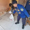 damkar kuningan evakuasi anjing liar