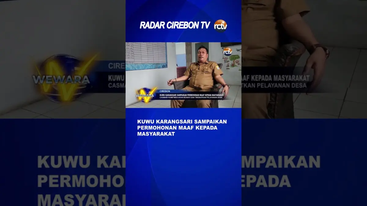 Kuwu Karangsari Sampaikan Permohonan Maaf Kepada Masyarakat