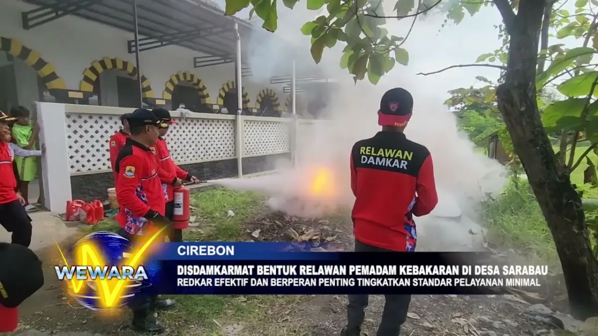 Disdamkarmat Bentuk Relawan Pemadam Kebakaran Di Desa Sarabau