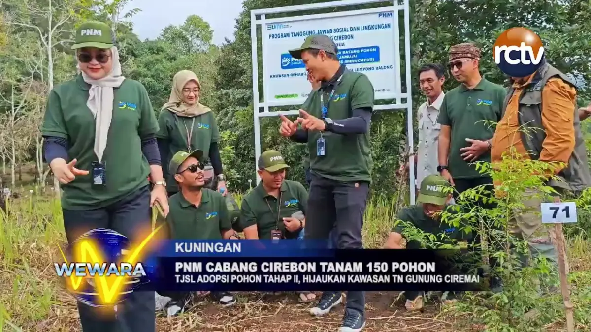 PNM Cabang Cirebon Tanam 150 Pohon