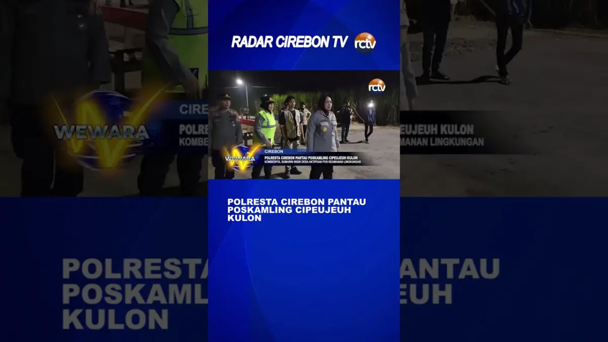 Polresta Cirebon Pantau Poskamling Cipeujeuh Kulon