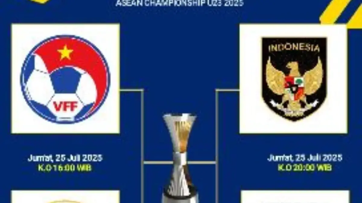 Jadwal Semifinal AFF U-23 2025: Indonesia vs Thailand, Vietnam vs Filipina