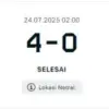 Hasil Akhir Fenerbahce Vs Al-Ittihad 4-0 di Laga Persahabatan