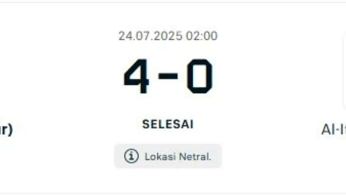 Hasil Akhir Fenerbahce Vs Al-Ittihad 4-0 di Laga Persahabatan