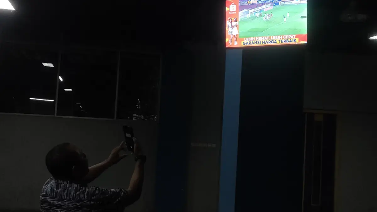 Supporter Timnas kecewa dengan gol Thailand