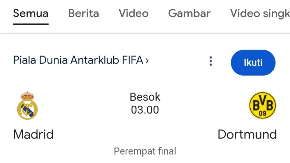 Preview Real Madrid vs Dortmund
