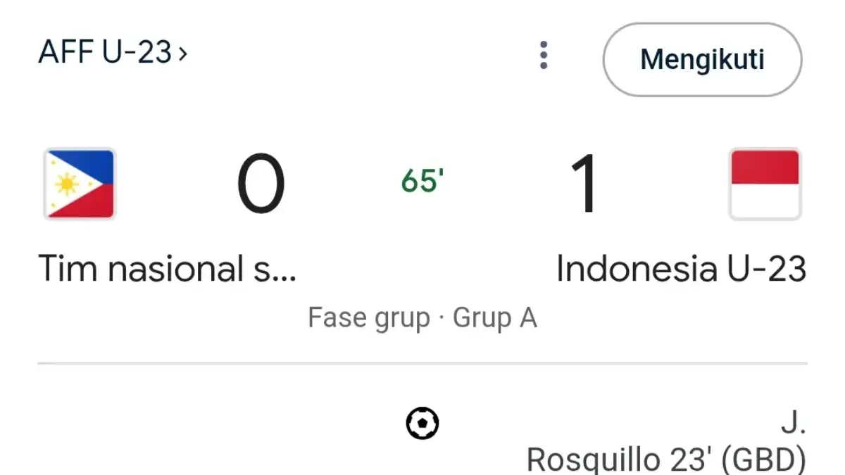 Timnas Filipina Vs Timnas Indonesia
