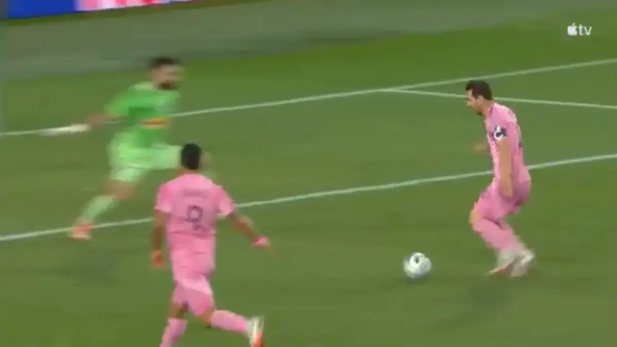 Messi saat menghadapi New York