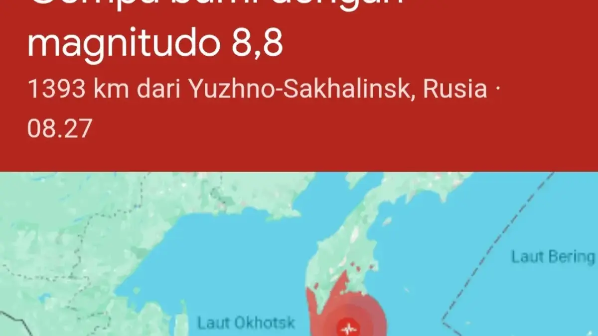 Gempa Bumi Rusia