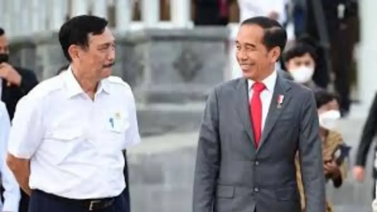 luhut jenguk jokowi di rs/foto:cnbcindonesia.com