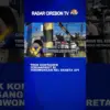 Truk Kontainer Tersangkut Di Terowongan Rel Kereta Api