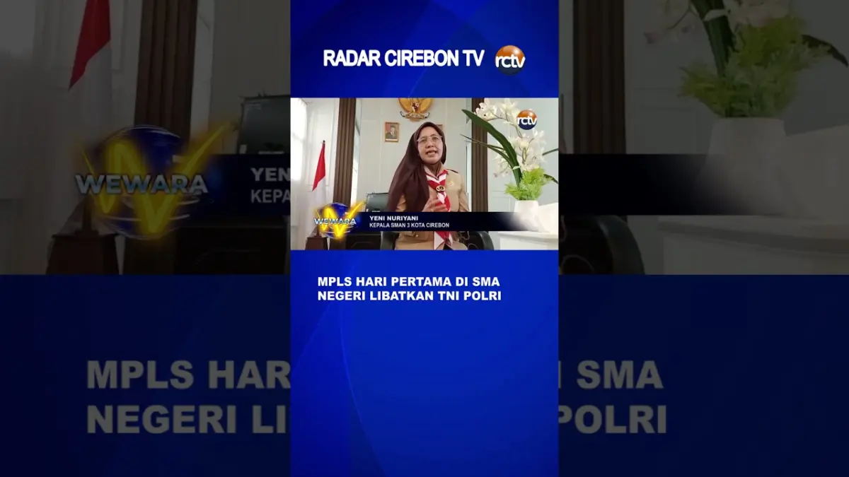 MPLS Hari Pertama Di SMA Negeri Libatkan TNI Polri