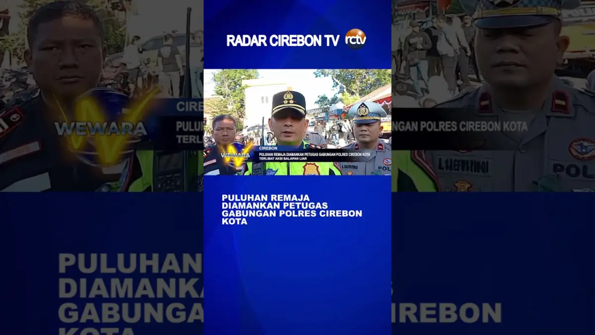 Puluhan Remaja Diamankan Petugas Gabungan Polres Cirebon Kota