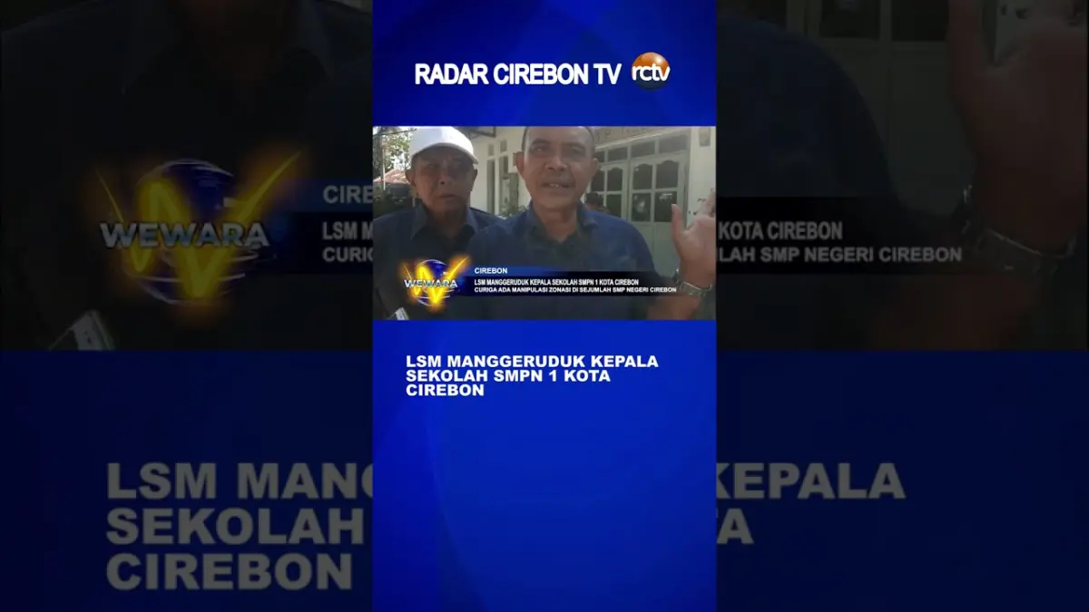LSM Manggeruduk Kepala SMPN 1 Kota Cirebon