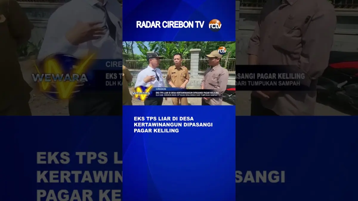 Eks TPS Liar Di Desa Kertawinangun Dipasangi Pagar Keliling