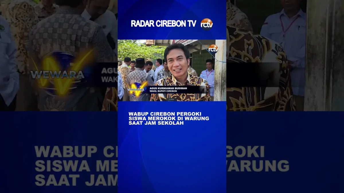 Wabup Cirebon Pergoki Siswa Merokok Di Warung Saat Jam Sekolah