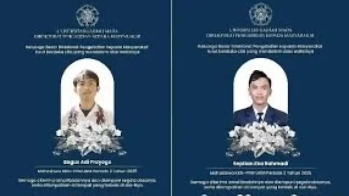 2 Mahasiswa KKN UGM Meninggal Dunia/foto:radarsolo.id
