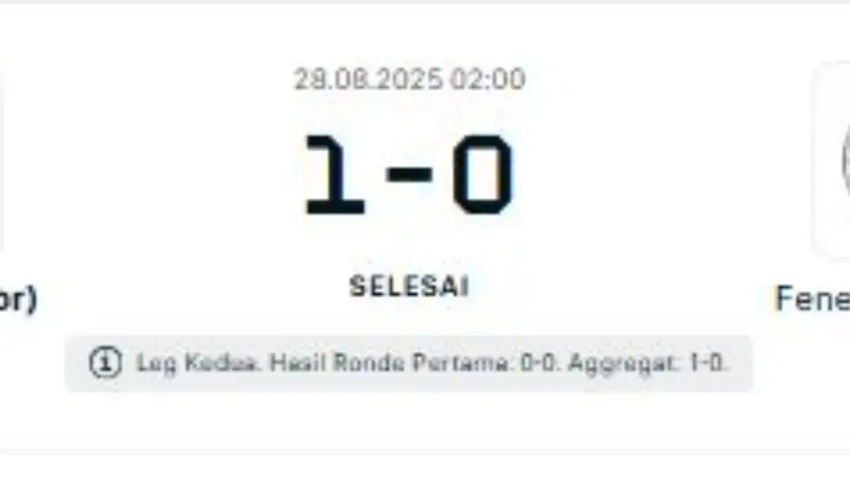Benfica Lolos ke Fase Grup Liga Champions Usai Tundukkan Fenerbahce 1-0
