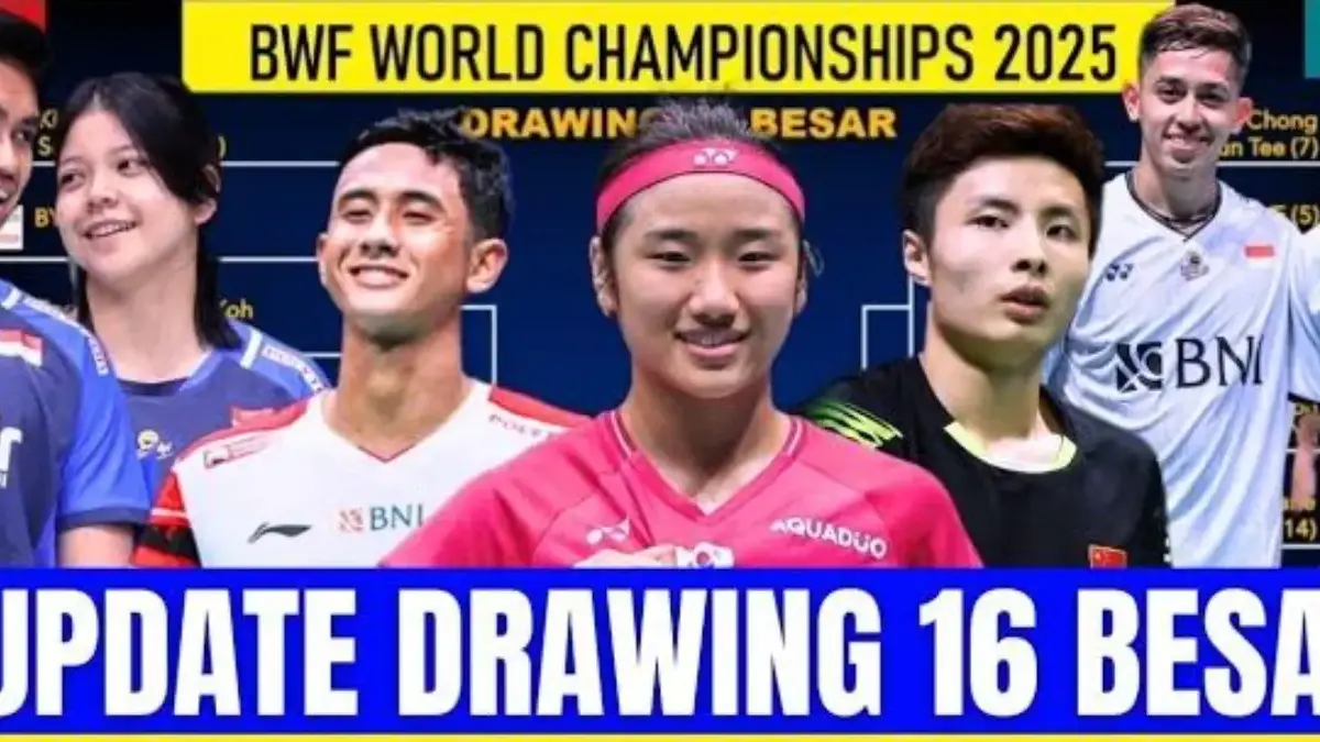 Jadwal 16 Besar BWF World Championship 2025: Peluang Jonatan Christie, Gregoria, dan Putri KW