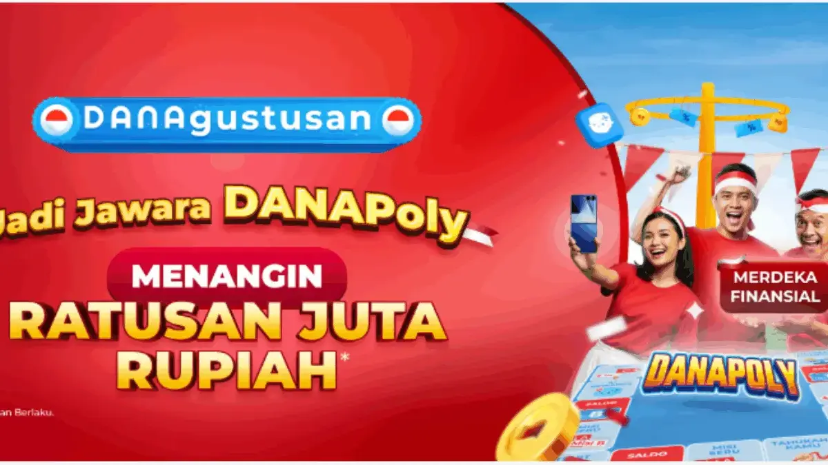 Promo DANA Agustusan 2025 dengan hadiah Rp55 juta dan Samsung Galaxy Z Flip7