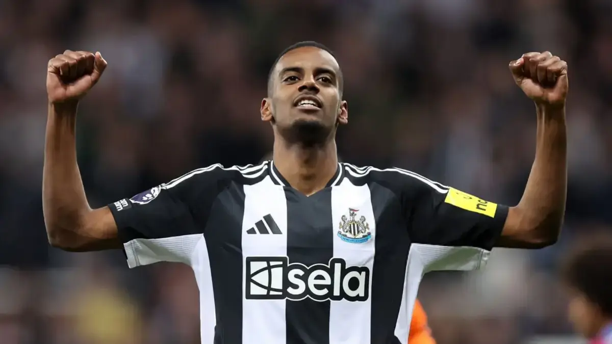 Alexander Isak bersama Newcastle United saat pertandingan Premier League.