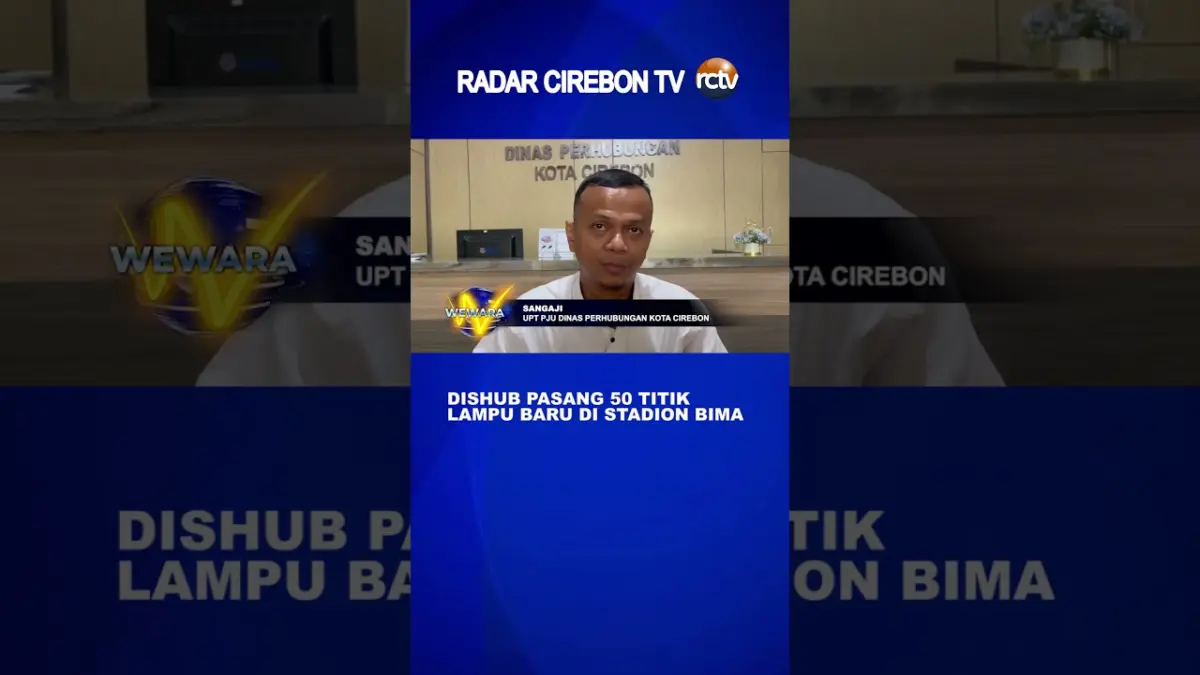 Dishub Pasang 50 Titik Lampu Baru Di Stadion Bima