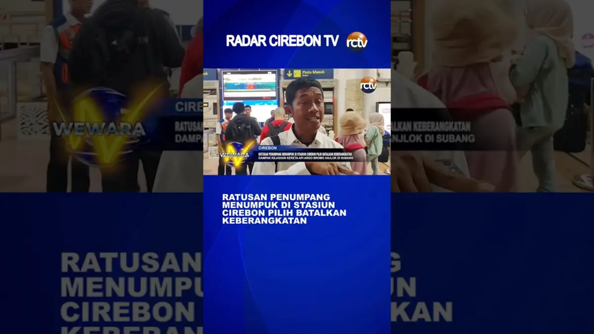 Ratusan Penumpang Menumpuk Di Stasiun Cirebon Pilih Batalkan Keberangkatan