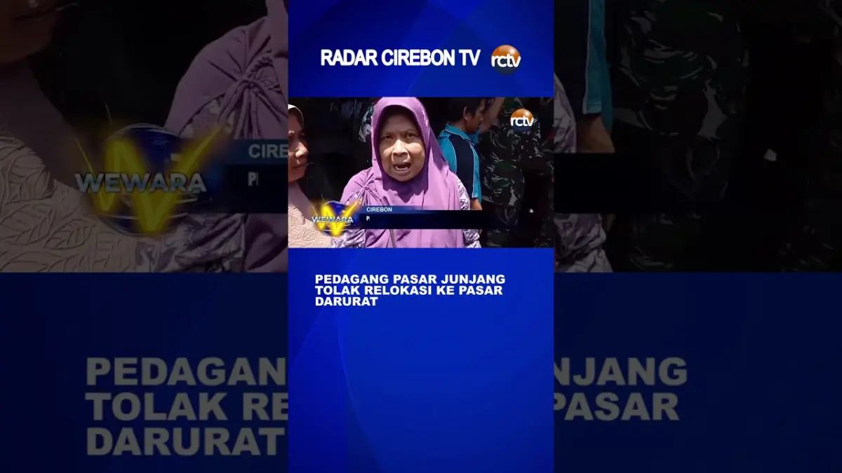 Pedagang Pasar Junjang Tolak Relokasi Ke Pasar Darurat