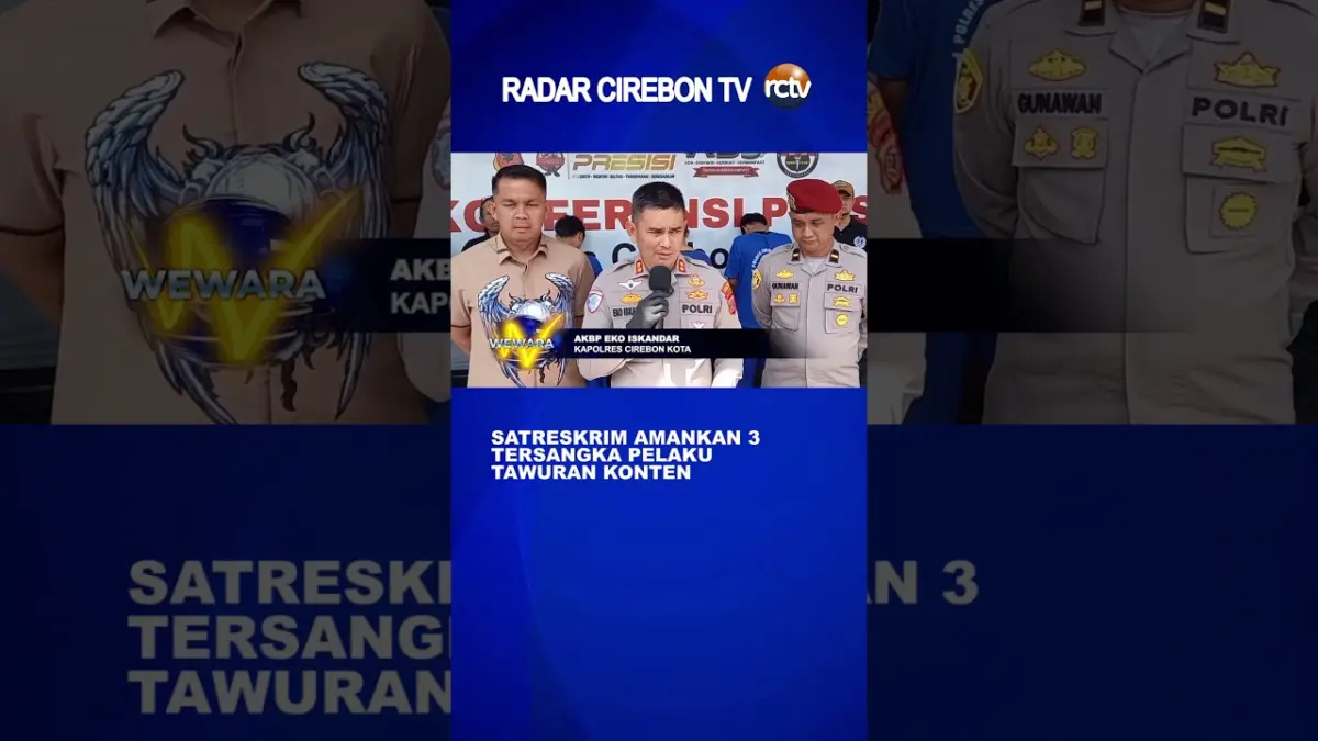 Satreskrim Amankan 3 Tersangka Pelaku Tawuran Konten