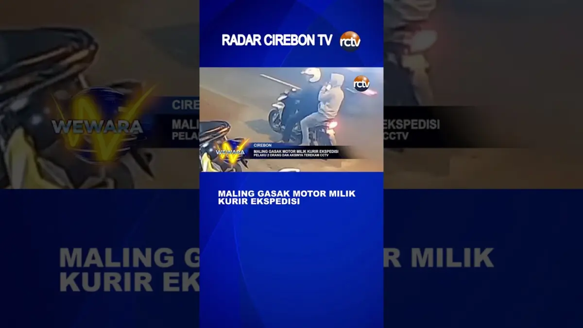 Maling Gasak Motor Milik Kurir Ekspedisi