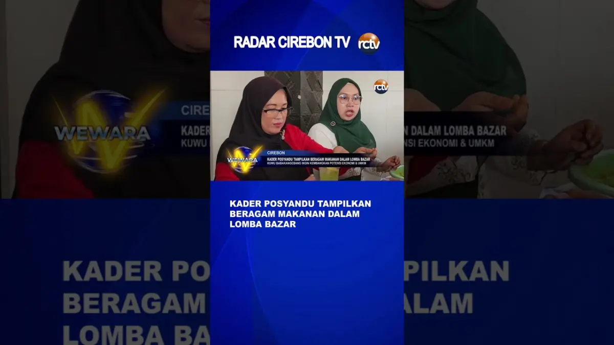 Kader Posyandu Tampilkan Beragam Makanan Dalam Lomba Bazar