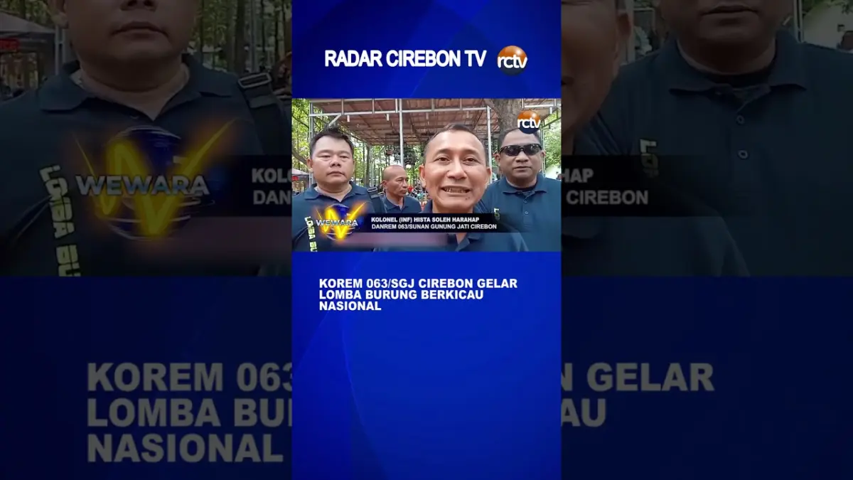 Korem 063 SGJ Cirebon Gelar Lomba Burung Berkicau Nasional