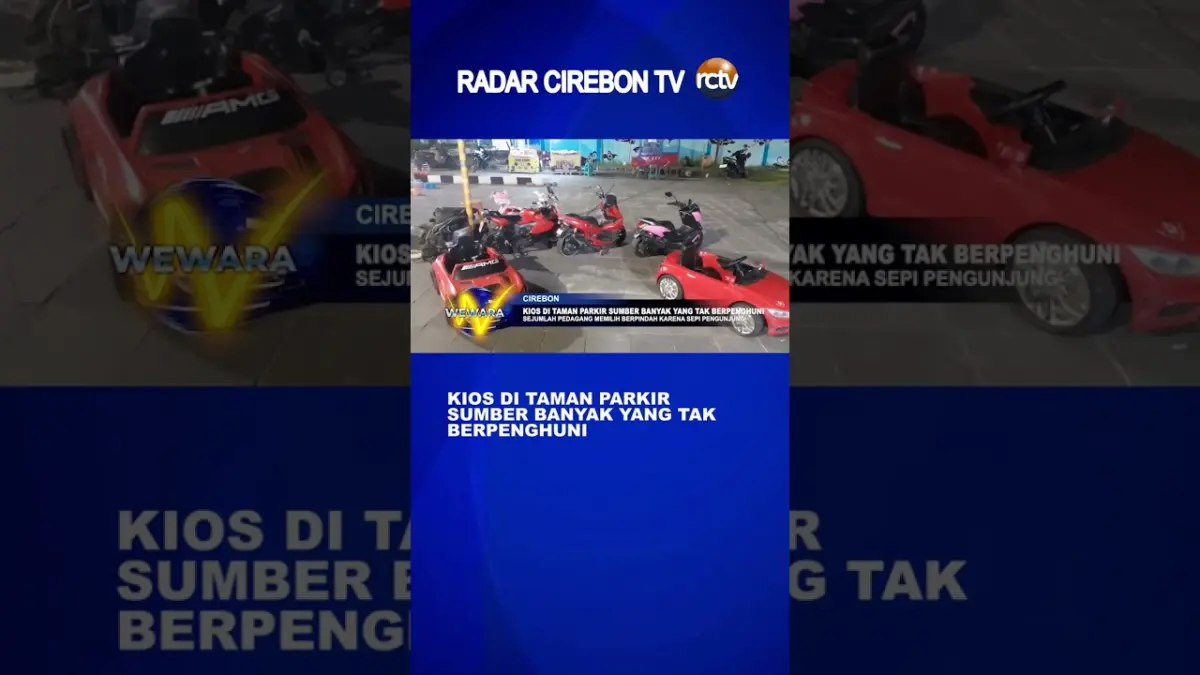 Kios Di Taman Parkir Sumber Banyak Yang Tak Berpenghuni