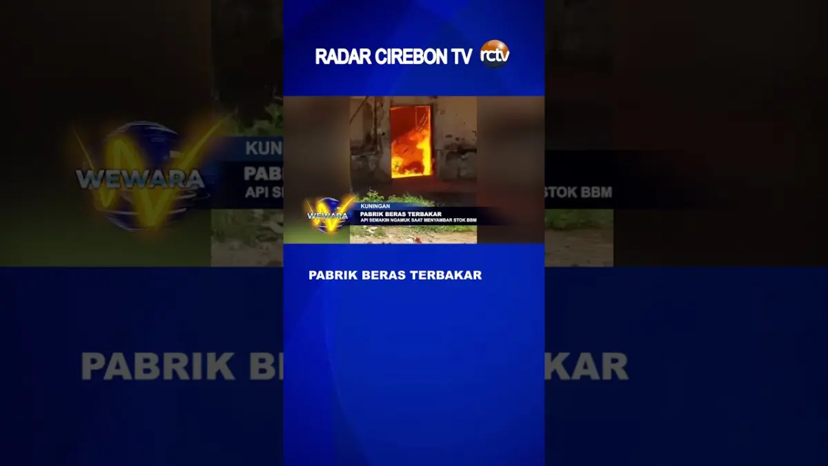 Pabrik Beras Terbakar