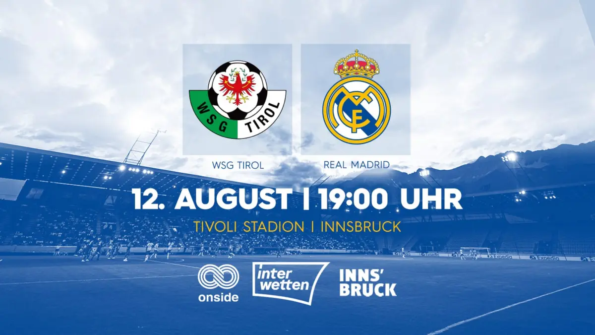 WSG Tirol vs Real Madrid 12 Agustus 2025 di Tivoli Stadion Innsbruck, laga persahabatan pramusim