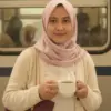 Foto estetik di kereta