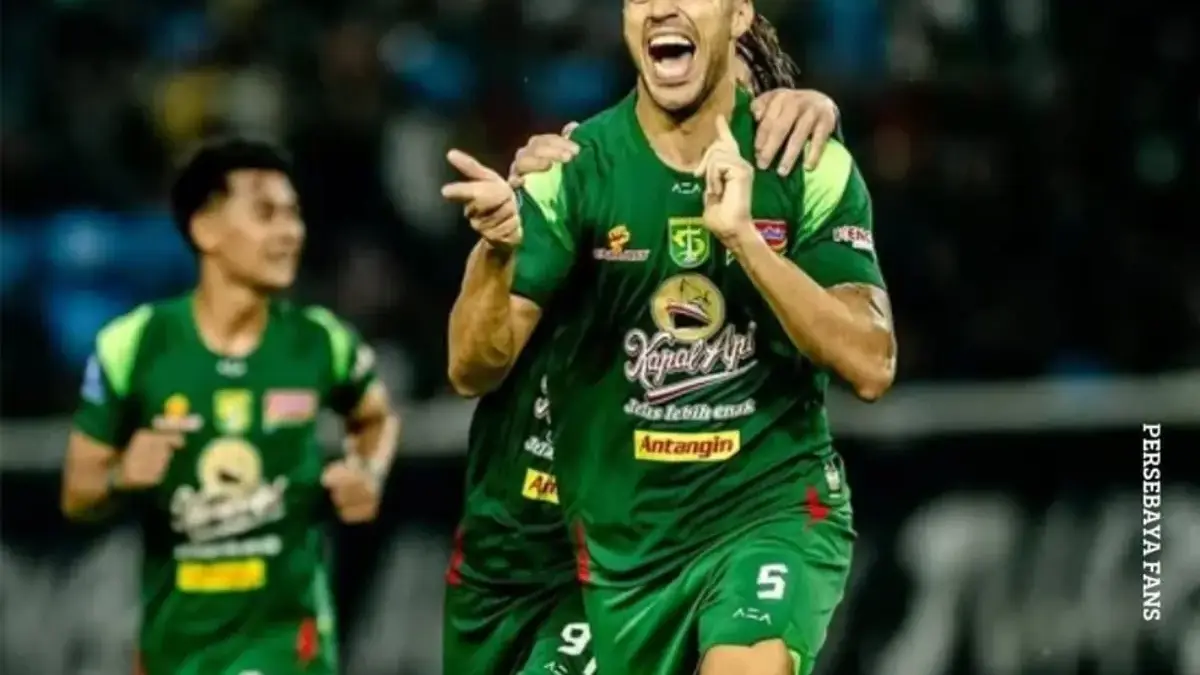 Tanpa Rivera, Persebaya Menang Tipis Atas PSM Persebaya saat melawan Semen Padang