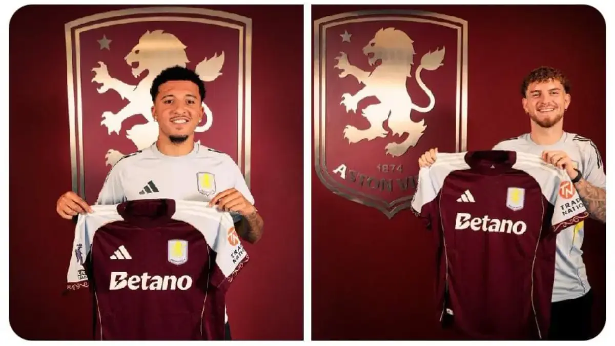 Aston Villa umumkan transfer Jadon Sancho dan Harvey Elliott.