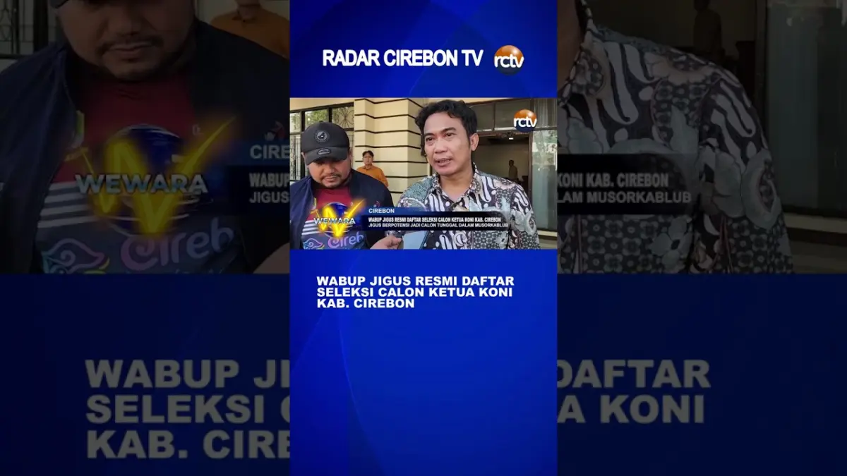 Wabup Jigus Resmi Daftar Seleksi Calon Ketua Koni Kab. Cirebon