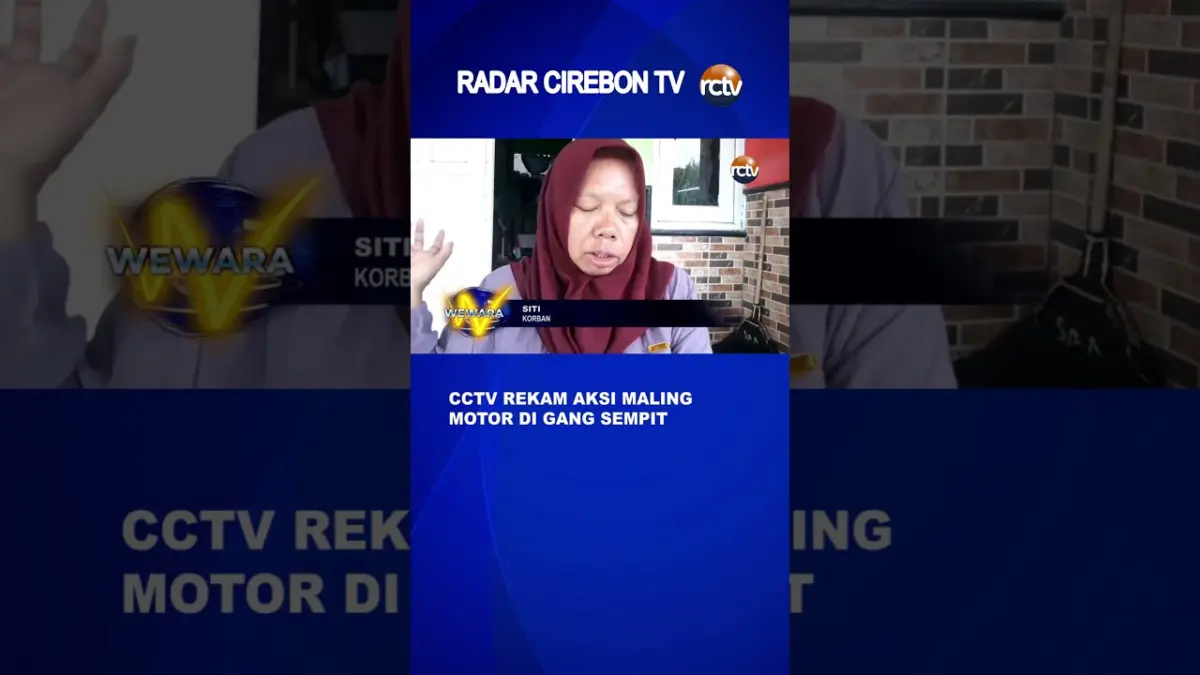 CCTV Rekam Aksi Maling Motor Di Gang Sempit