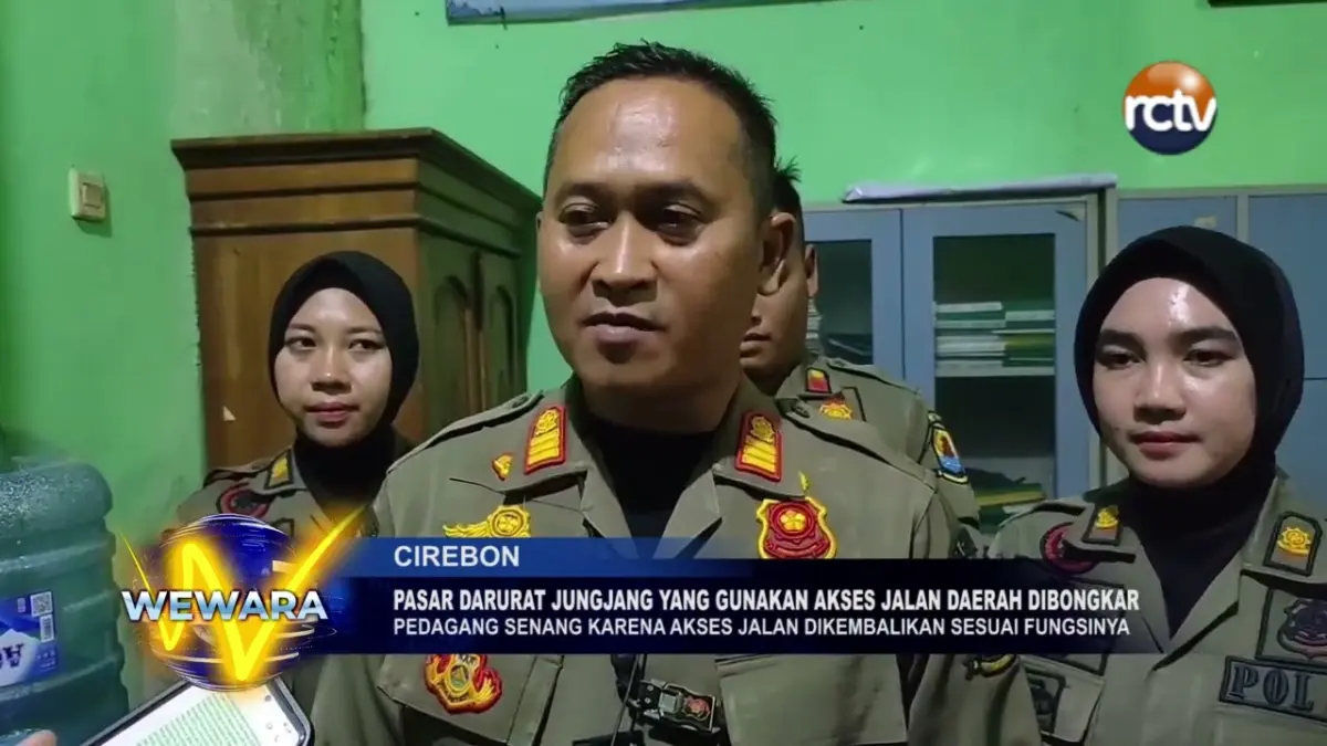 Pasar Darurat Jungjang Yang Gunakan Akses Jalan Daerah Dibongkar